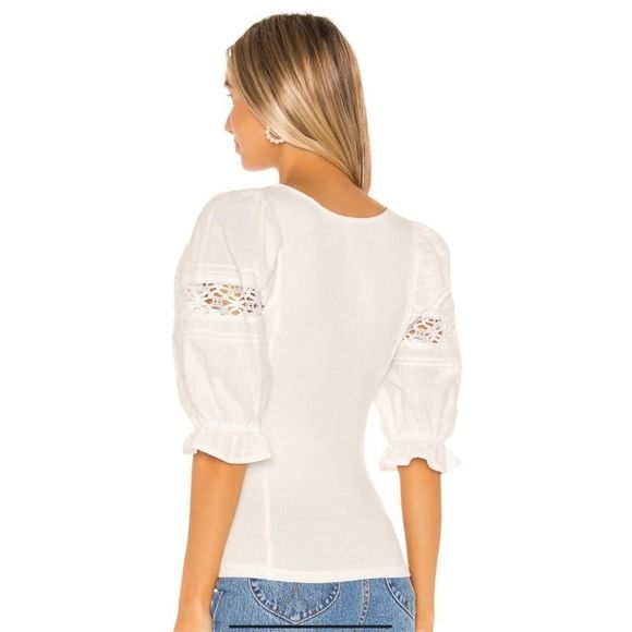 Free People Something Special Tee In White, Size Large - Picture 13 of 13